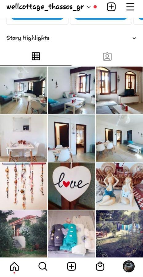 Το Σπίτι Με Το Πηγάδι - Wellcottage Thassos Skála Kallirákhis Exteriér fotografie
